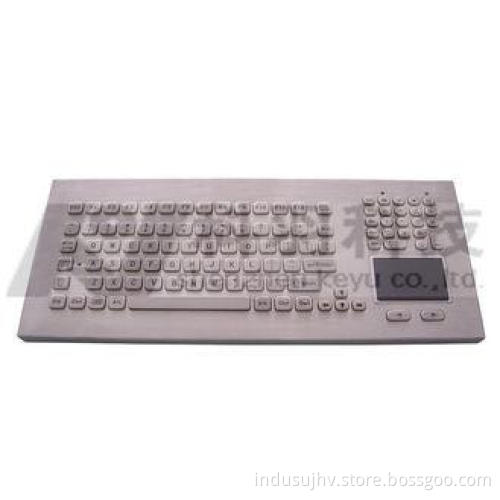 104 Keys Metal Industrial Keyboard With Touchpad , Numeric